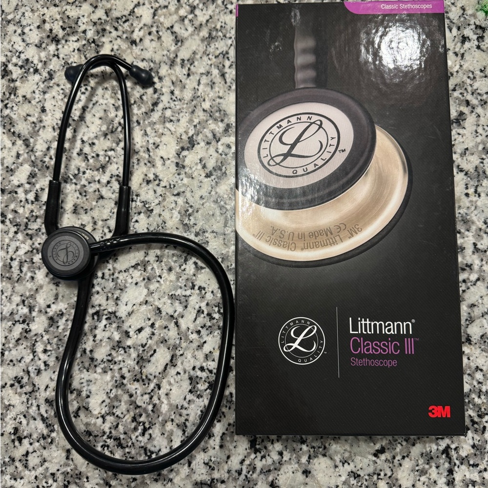Littmann Classic III Stethoscope Black USED 2x